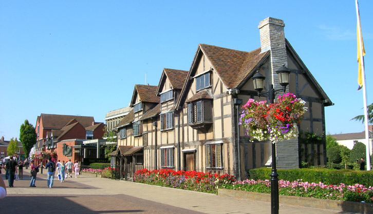The Birthplace of William Shakespeare in Stratford-upon-Avon Town Centre